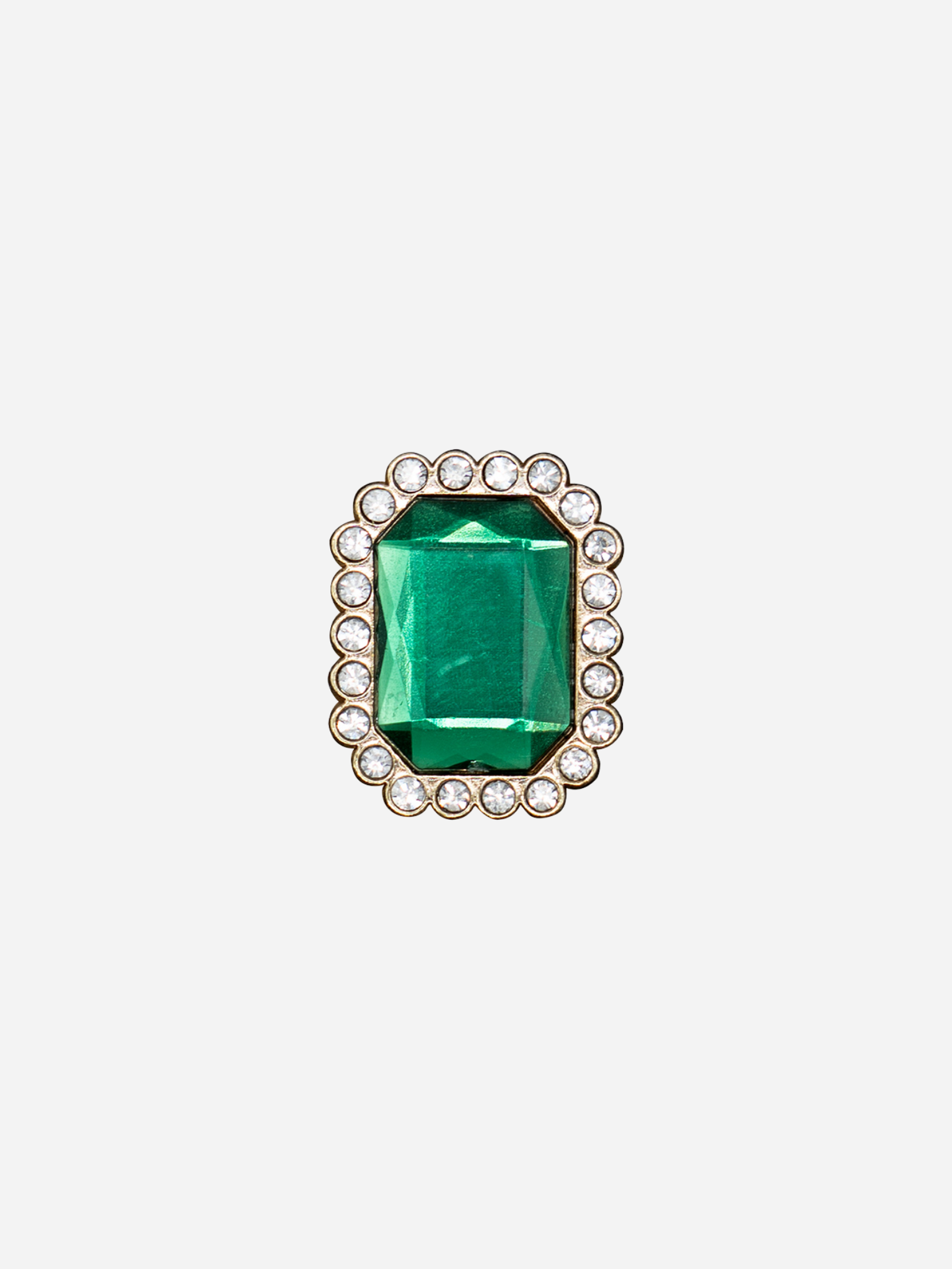 Glimmerstein grønn | Tote bag charm