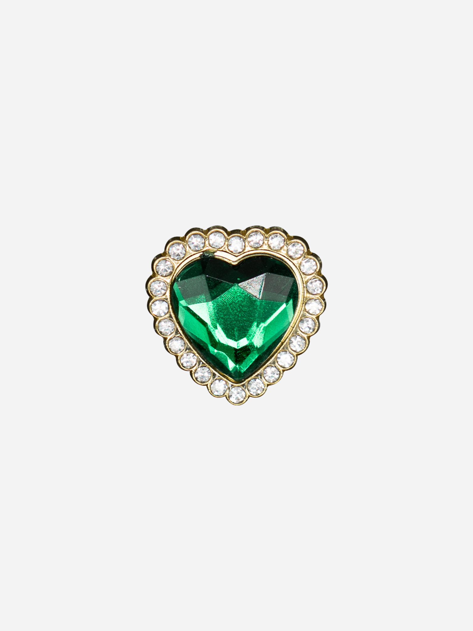 Hjerteknapp Grønn | Tote bag charm