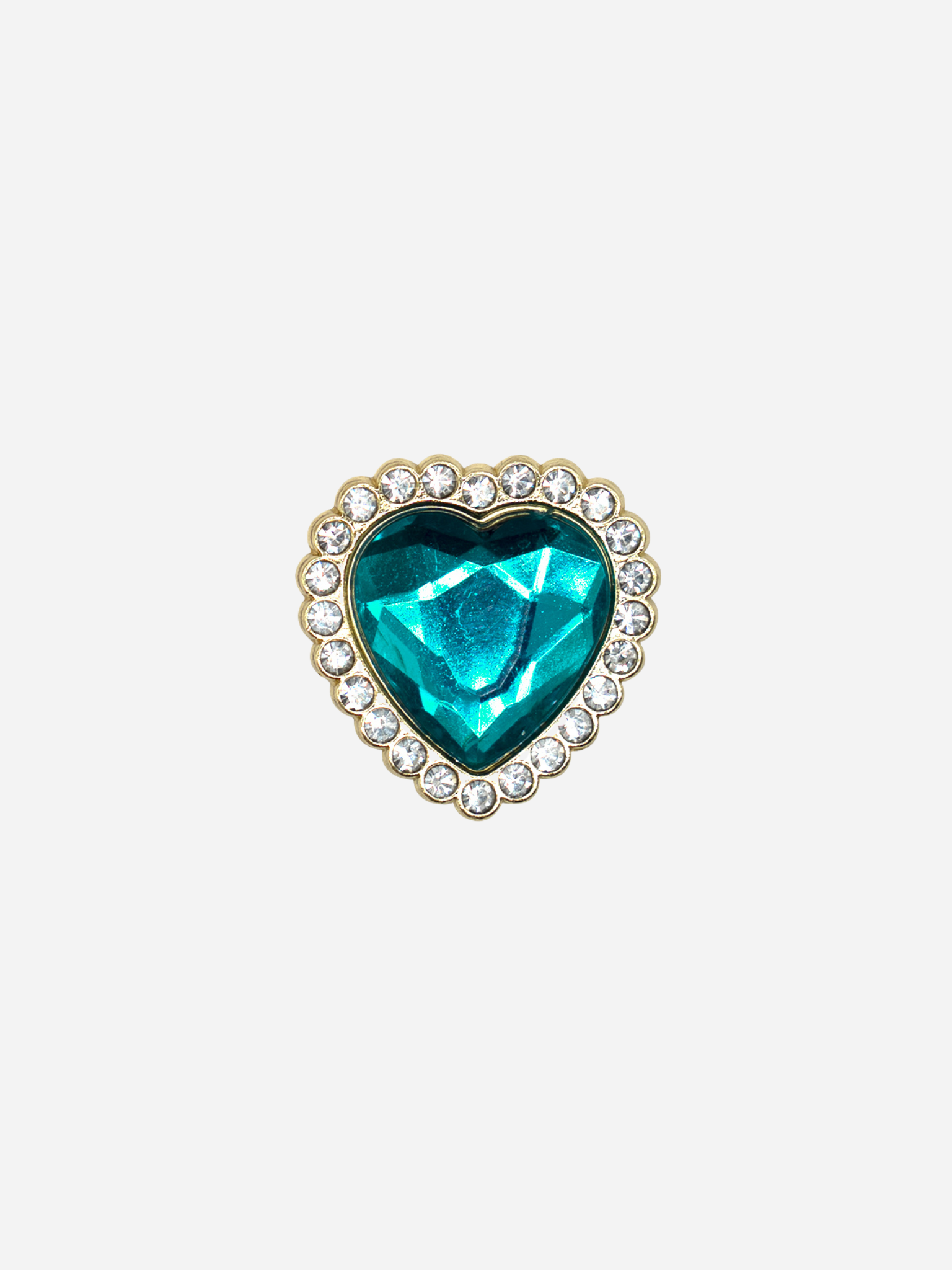 Hjerteknapp Blå | Tote bag charm
