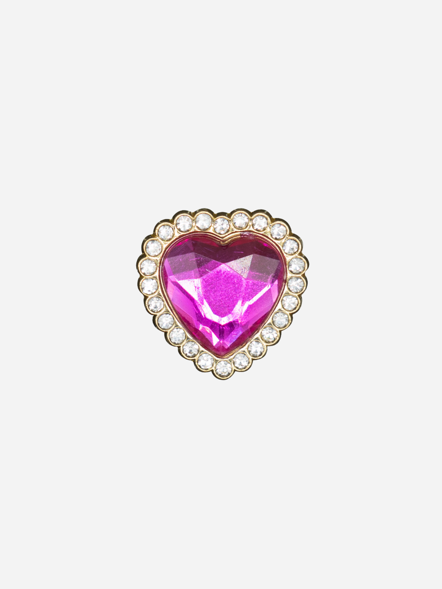 Hjerteknapp Lilla | Tote bag charm