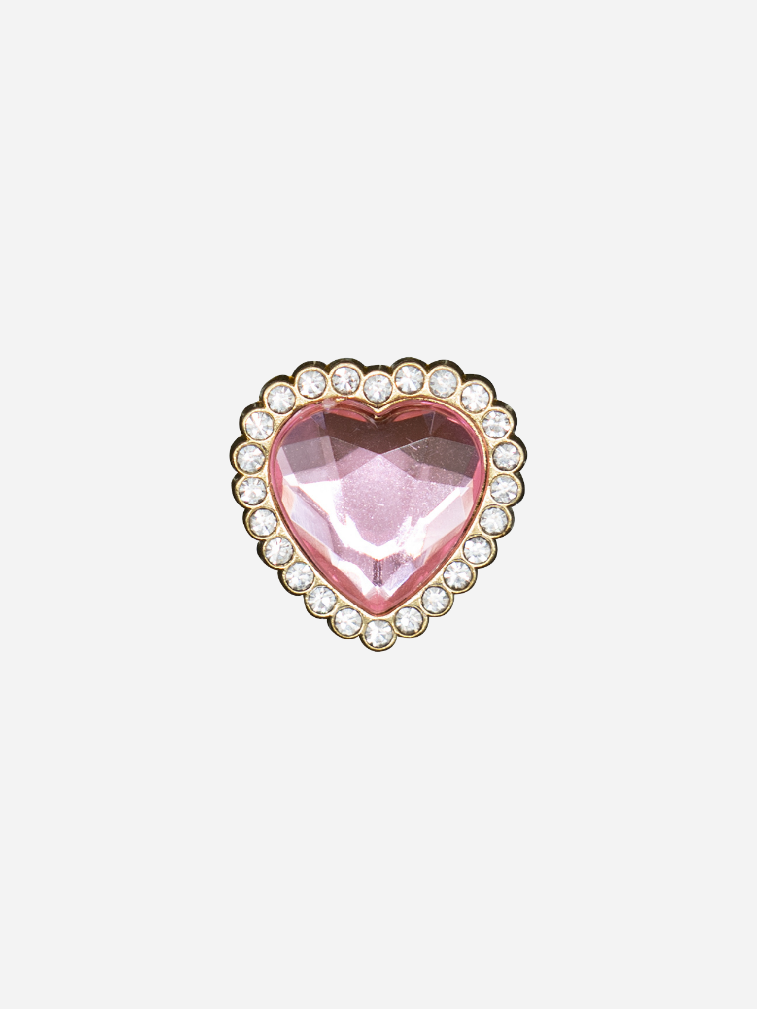 Hjerteknapp Rosa | Tote bag charm