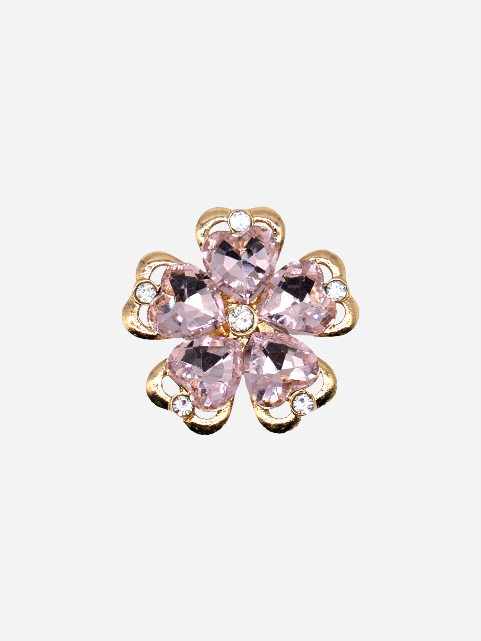 Rosa hjerteblomst | Tote bag charm